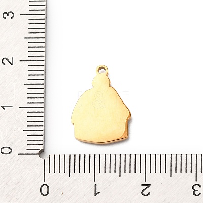 Christmas 304 Stainless Steel Enamel Pendants LS-STAS-B112-02G-06-1