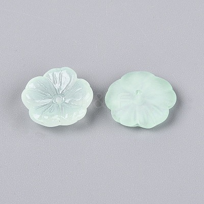 Transparent Spray Painted Glass Beads GLAA-Q089-003-E001-1-1
