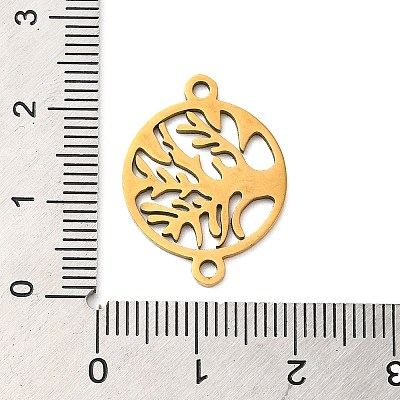 304 Stainless Steel Connector Charms LS-STAS-D013-02E-G-1