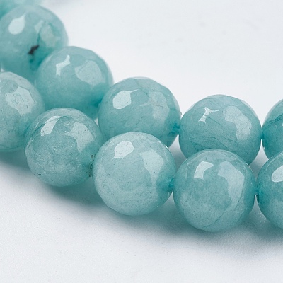Natural White Jade Bead Strands X-G-R166-8mm-20-1