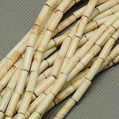 Synthetic Turquoise Beads Strands TURQ-G120-4x13mm-12-1