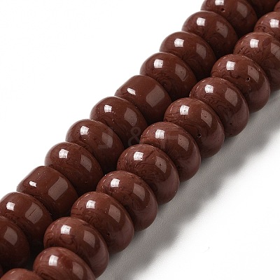 Opaque Glass Beads Strands LAMP-G156-20H-1