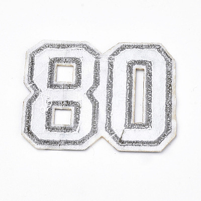 Computerized Embroidery Cloth Iron On/Sew On Patches AJEW-S068-36-1