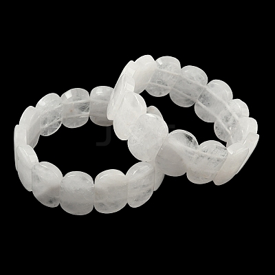 Natural Quartz Crystal Beads Stretch Bracelets for Women Men BJEW-I323-02Y-1
