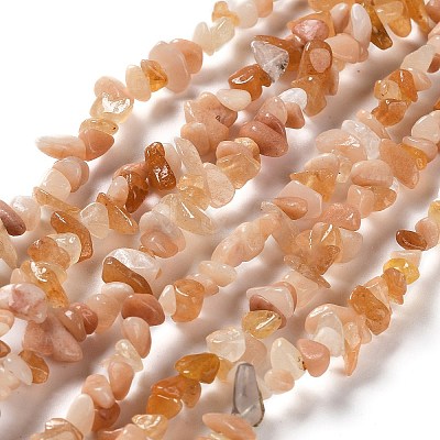 Natural Pink Aventurine Beads Strands G-E607-A13-1