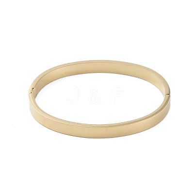 Ion Plating(IP) 304 Stainless Steel Micro Pave Clear Cubic Zirconia Hinged Bangles BJEW-P317-01G-1