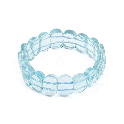 Glass Beads Stretch Bracelets for Women Men BJEW-M049-11D-1