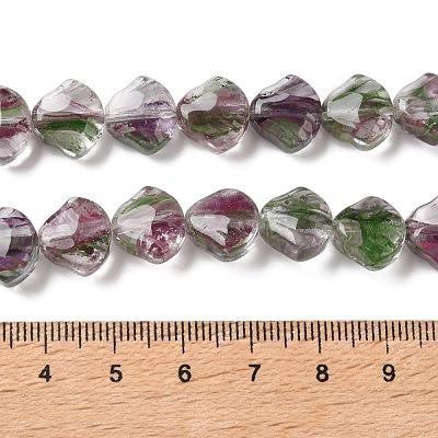 Inner Flower Handmade Lampwork Beads Strands LA-CBA3F7A-02H-1