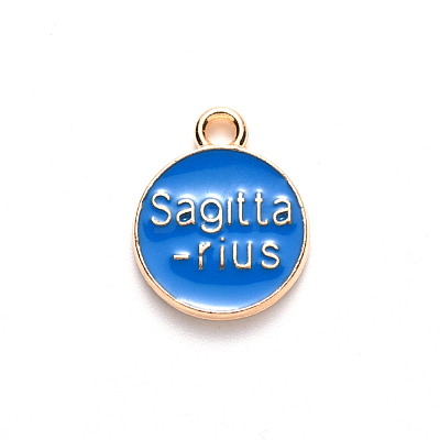 Alloy Enamel Pendants ENAM-S124-01A-02F-1