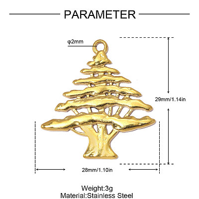 304 Stainless Steel Pendants STAS-OY014-69G-1