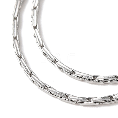 Tarnish Resistant 304 Stainless Steel Boston Chain Necklaces STAS-O053-15P-1