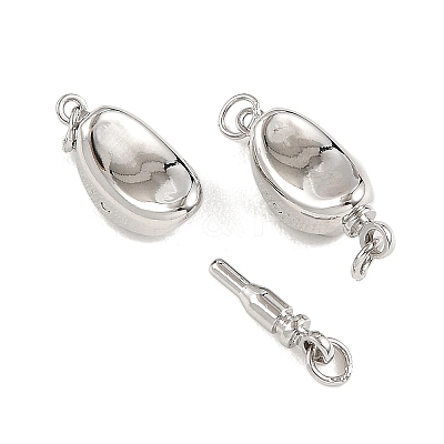 SHEGRACE Brass Box Clasps XGR0092P-166P-1