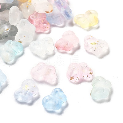 Gradient Color Transparent Acrylic Beads OACR-M023-05A-1