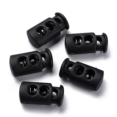 Plastic Spring Cord Lock Stopper Cylinder LS-FIND-I013-A12-1