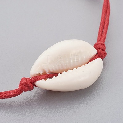 Cowhide Waxed Cotton Cord Bracelets BJEW-JB04082-1