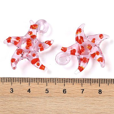 Handmade Lampwork Pendants LAMP-C015-02B-1
