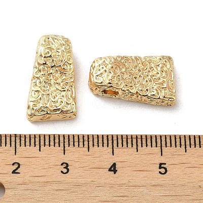 Textured Brass Beads KK-H455-05G-1
