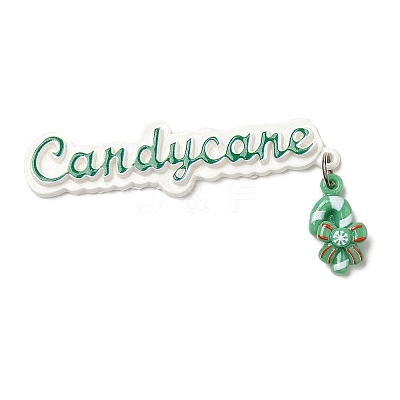 Christmas Theme Opaque Resin Cabochons CRES-D011-01J-1