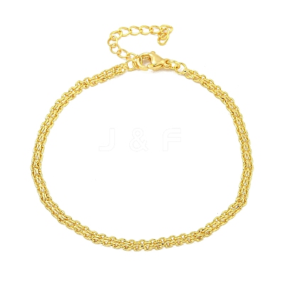 Rack Plating Brass Bracelets BJEW-B106-11G-1