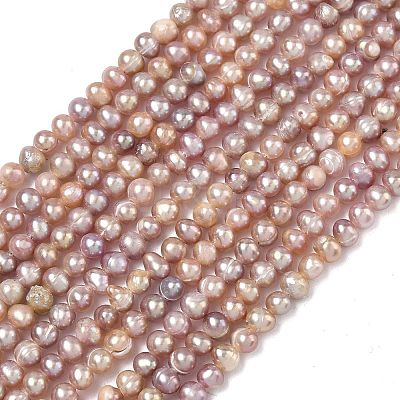 Natural Cultured Freshwater Pearl Beads Strands PEAR-L034-09D-1
