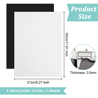 2 Sheets 2 Colors PVC Transparent Film Lighting Gel Filter DIY-OC0010-18-1