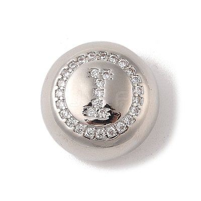 Rack Plating Brass & Cubic Zirconia Pendants KK-Z047-07P-I-RS-1