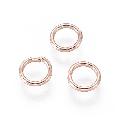 304 Stainless Steel Open Jump Rings STAS-O098-02RG-03-1