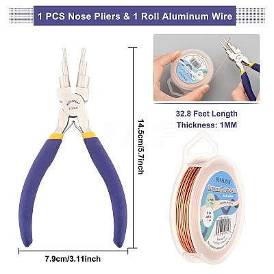 DIY Wire Wrapped Jewelry Making Kits PT-BC0001-48C-1