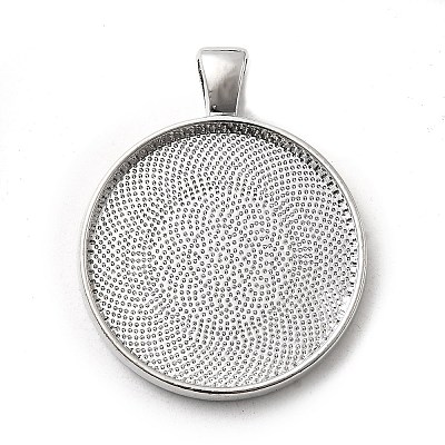 Alloy Pendant Cabochon Settings X-PALLOY-A13349-P-NR-1