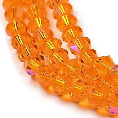 Transparent Electroplate Glass Beads Strands LS-EGLA-A039-T3mm-L23-1