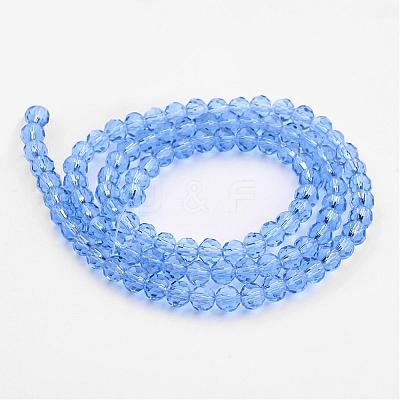Transparent Glass Bead Strands GLAA-G013-10mm-25-1