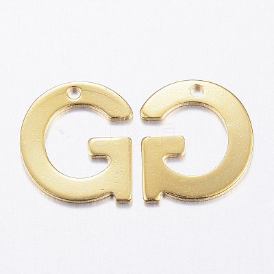 304 Stainless Steel Charms X-STAS-P141-G-1