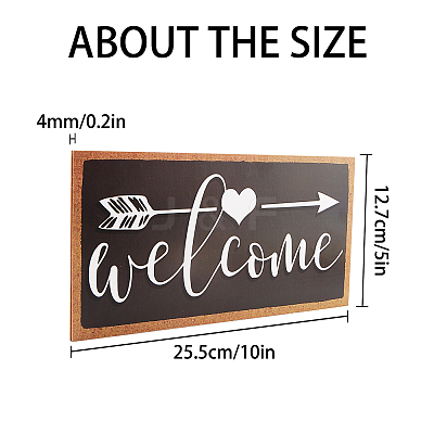 1Pc Natural Wood Hanging Wall Decorations for Front Door Home Decoration AJEW-CN0001-02E-1