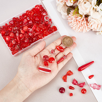 80G DIY Acrylic Beads & Pendants Mobile Phone Wrist Strap Making Finding Kit MACR-GO0001-08A-1