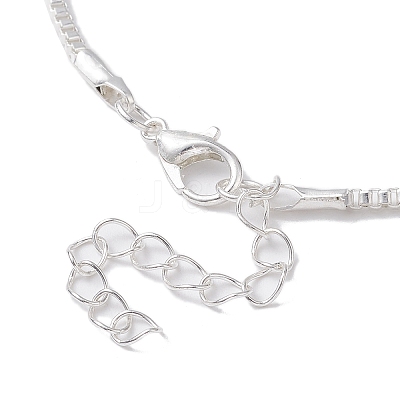 Iron Box Chain Necklaces IFIN-XCP0001-27-1