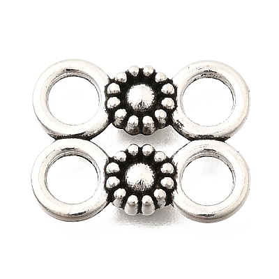 Tibetan Style Alloy Links Connector Charms FIND-D042-07B-AS-1