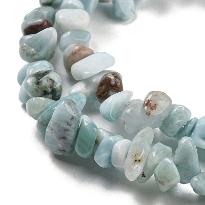Natural Larimar Beads Strands G-G0003-B40-1