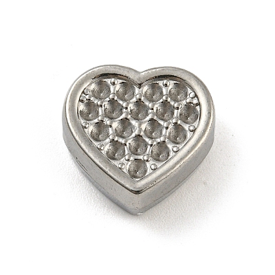 Tarnish Resistant 304 Stainless Steel Beads Rhinestone Settings LS-STAS-A091-06P-1