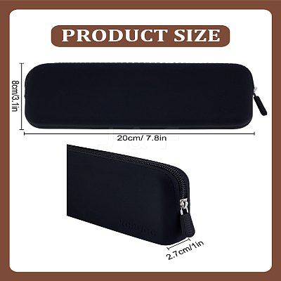 Silicone Storage Bag for Cosmetics AJEW-WH0348-640-1