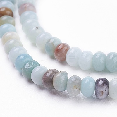 Natural Flower Amazonite Beads Strands G-F520-16-1