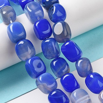 Natural Agate Beads Strands G-H295-A01-05-1