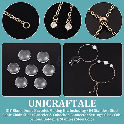 DIY Blank Dome Bracelet Making Kit DIY-UN0003-94-1