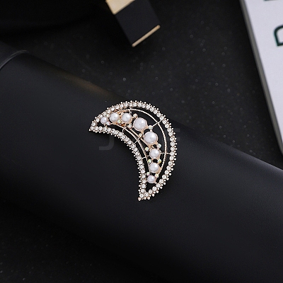 Imitation Pearl Alloy Brooch PW-WG21397-09-1