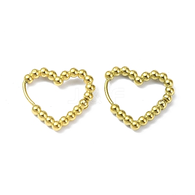 Ion Plating(IP) Real 18K Gold Plated 316 Stainless Steel Hoop Earrings EJEW-L267-005G-02-1