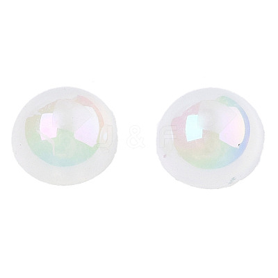 Electroplated ABS Plastic Imitation Pearl Beads KY-N020-09B-01-1