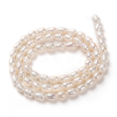 Natural Cultured Freshwater Pearl Beads Strands PEAR-J005-58-1