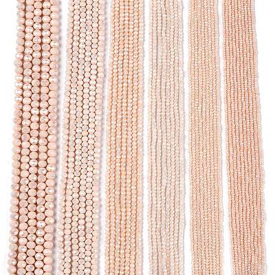 Electroplate Glass Beads Strands LS-EGLA-A044-P4mm-B05-1