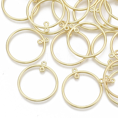 Alloy  2-Loop Link Pendants X-PALLOY-S132-040B-G-1