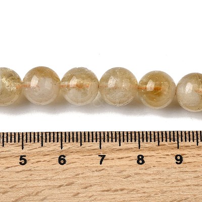 Heated Natural Citrine Beads Strands G-D323-A01-10mm-A-1