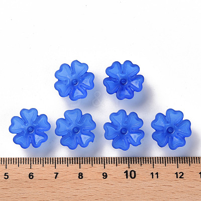 Transparent Frosted Acrylic Bead Caps MACR-S371-04A-751-1